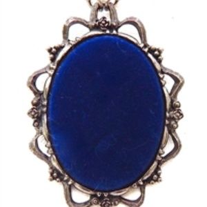 GASOLINE GLAMOUR BLUE VELVET NECKLACE